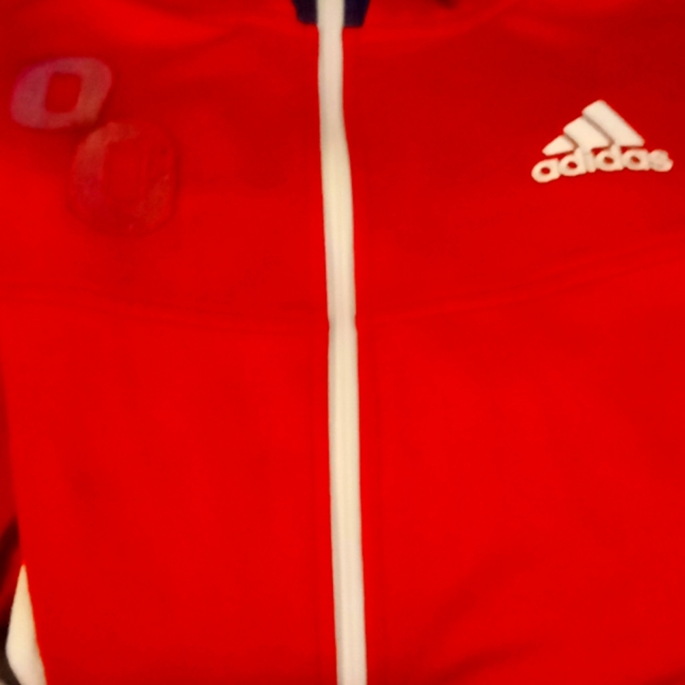 Adidas long sleeve jacket sz medium